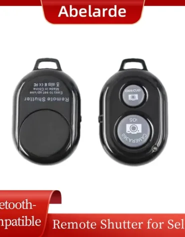 Blue-tooth Camera Remote for Smartphones Wireless Phone Camera Remote Control Compatible with Phone&Android Click Photos&Videos
